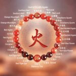 Five elements bracelet transshipment, replenish fire, natural balance light crystal